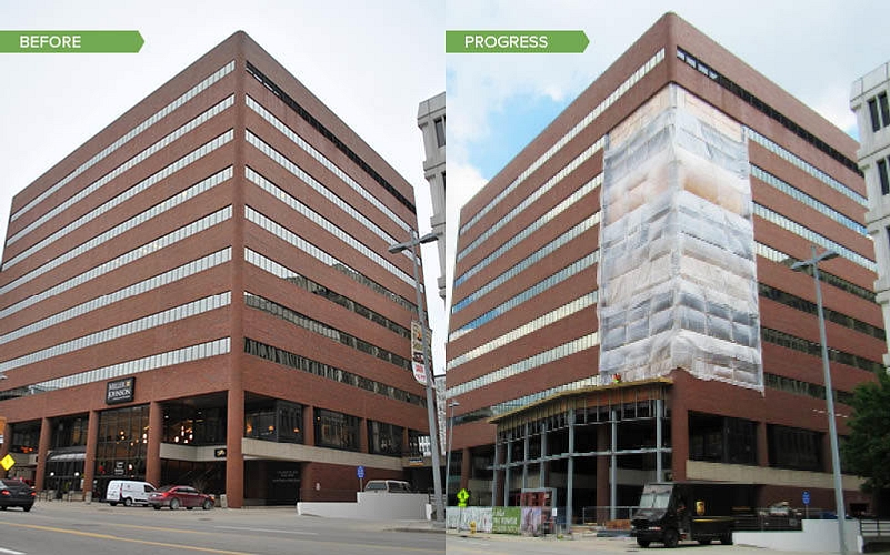 1 Before and Progress Exterior