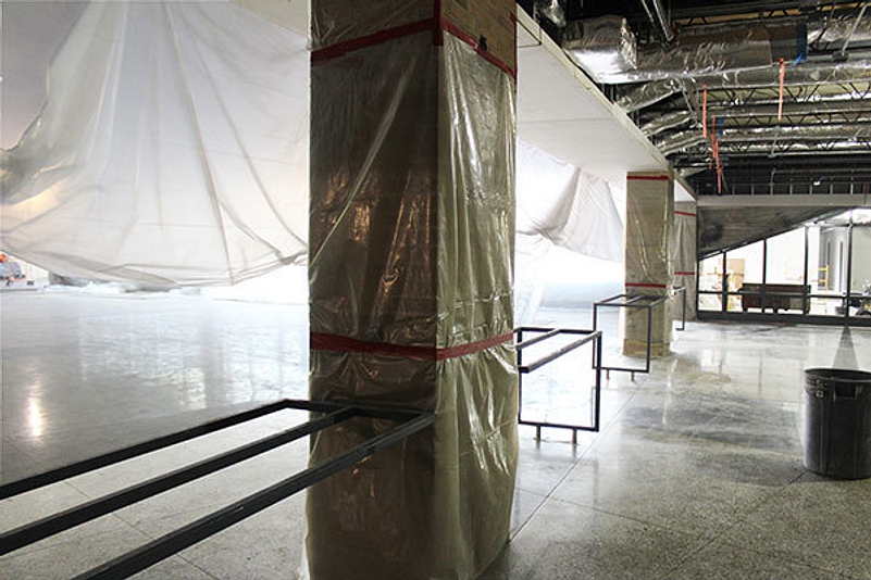 WEB 2017 January 2 Cafeteria Commons Under Construction