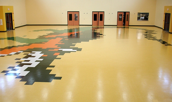 K 12 Meadow Park ES Gator Floor Tiles